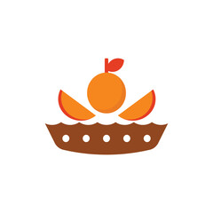 Fruit Tart Fantasy icon illustration flat