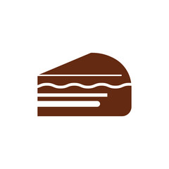 Cake Slice Heaven icon illustration flat