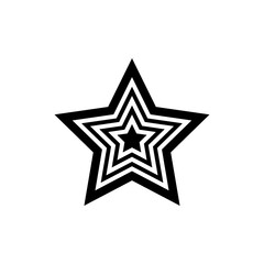 Obraz premium Star icon vector. Twinkling star illustration sign. Sparkles symbol. Shining burst logo.