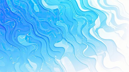 Fototapeta premium Abstract Blue and White Swirling Fluid Design