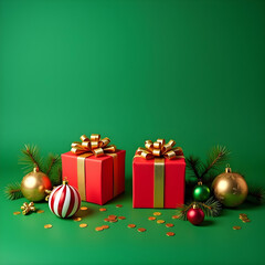 sale promo gift box xmas celebration social media background