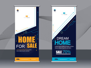 Business banner roll up set, standee banner template. modern banner.