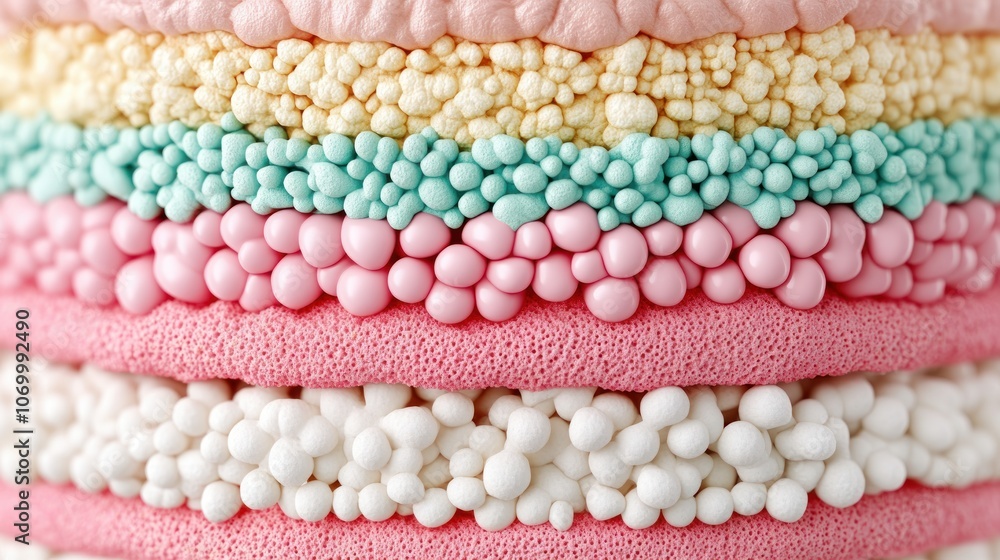 Aufkleber Explore the texture of colorful layers in abstract design