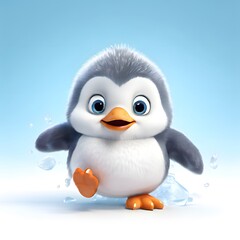 Obraz premium A beautiful cute animal for children story concept on a white background