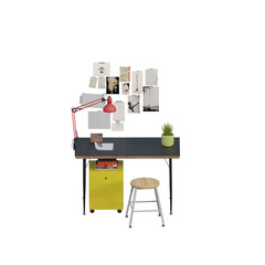 Fototapeta premium 3D Renders - Office Table with Frames