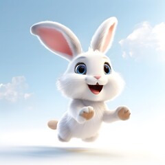 Obraz premium A beautiful cute animal for children story concept on a white background