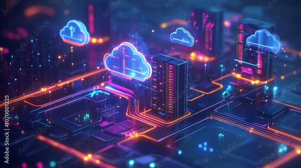 Canvas Prints cloud data center network