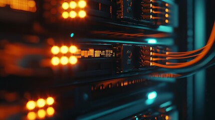 Intricate Server Rack Network