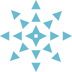 snowflake chrismas element illustration icon