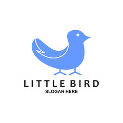 Small Bird Social Logo Design Inspiration Vector, Unique bird icon.