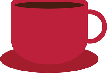 coffee chrismas cup element illustration.svg