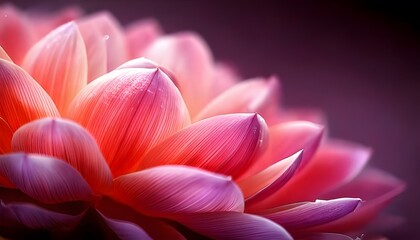 Obraz premium Botanical flower petals, bright colors and intricate details.