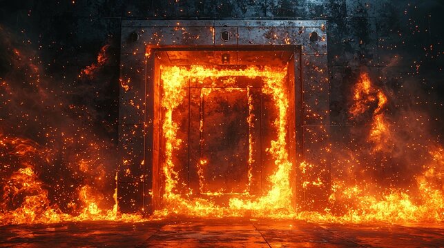 Burning Doorway.