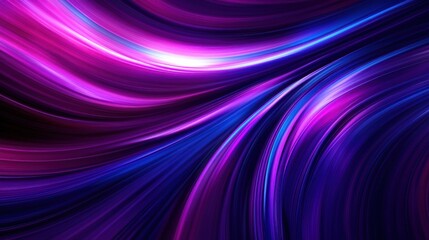 Fototapeta premium Abstract colorful waves in vibrant shades of purple and blue, creating a mesmerizing visual flow.