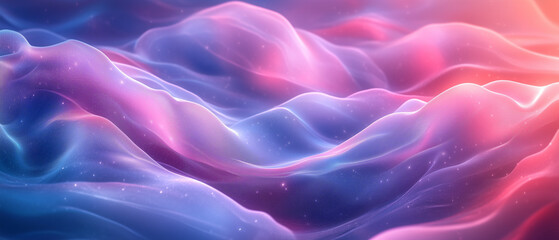 Obraz premium Abstract Pink and Blue Wavy Background.