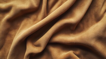 Brown suede leather texture background, genuine leather top view; suede texture ideal for design works or wallpaper