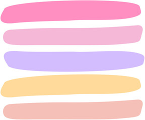 Obraz premium Playful Cute Girly Notes