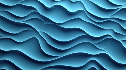 Textured waves in a gradient of soothing blue tones, creating a serene and modern aesthetic.