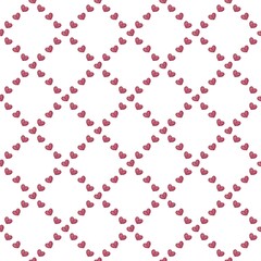 Small Hearts Tile Seamless Pattern Design