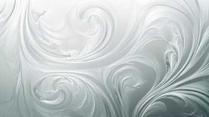 A mesmerizing abstract pattern featuring swirling lines and soft curves in a pale color palette.