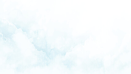 Obraz premium soft sky blue paint aquarelle hand-painted watercolor background with watercolor stains, creative blue design.