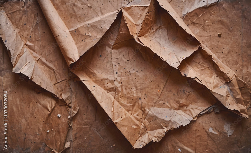 Poster Piece of paper with a brown background and a white line
