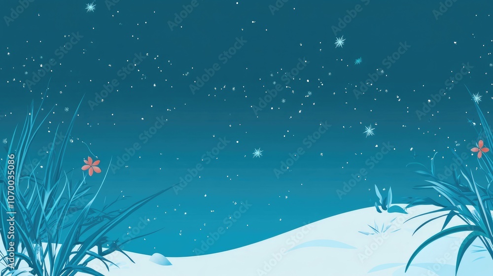 Poster delaware christmas themed background with ample copy space for use generative ai