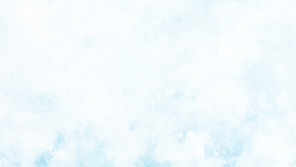 Soft sky blue paint aquarelle hand-painted watercolor background with watercolor stains, creative blue design with blue marble texture background used as cover, card, presentation and decoration.