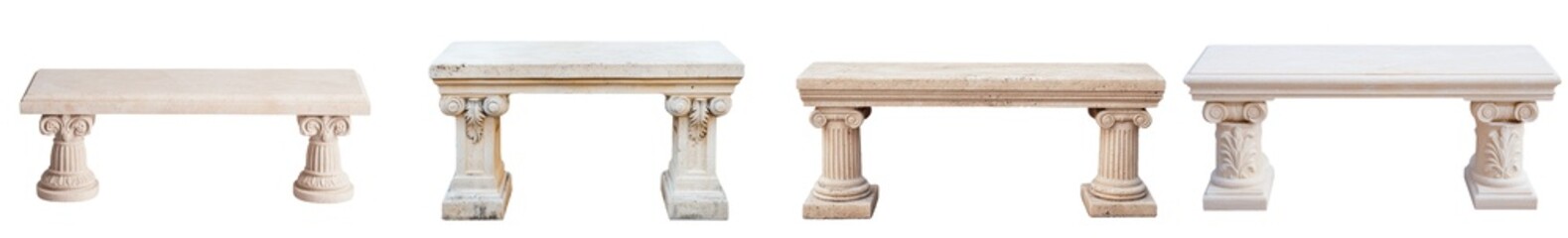 Obraz premium Isolated empty stone pedestal on transparent background
