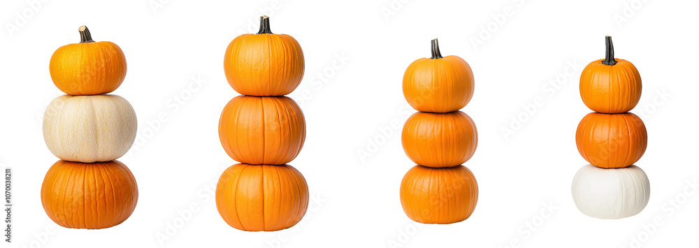 Aufkleber the image shows three pumpkins isolated on a transparent background, as a png file.