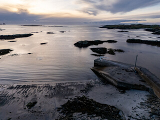 The coastline at Rossbeg in County Donegal during autumn - Ireland