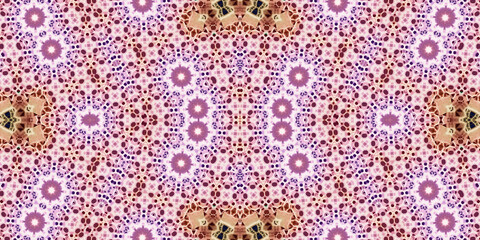 Seamless kaleidoscope pattern. The texture of the woven pattern. Endless pattern