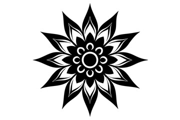 Obraz premium black and white flower