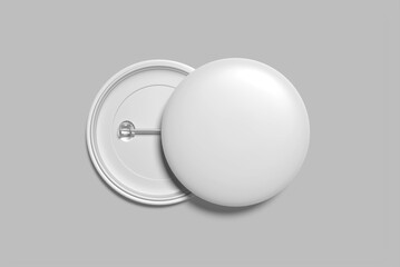 Pin Badge Blank Mockup