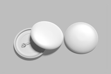 Pin Badge Blank Mockup