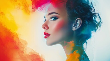 Fototapeta premium Woman in colors 24