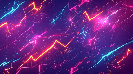 Abstract neon lines in a purple and pink color scheme. Great background for a futuristic or sci-fi project!