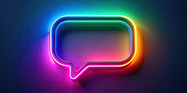 A contemporary and lively speech bubble icon designed for vibrant online communication, promoting interaction and meaningful conversations in digital spaces across various platforms.