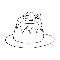 Birthday Accessories Vector Line Art Graphic Design Decoration