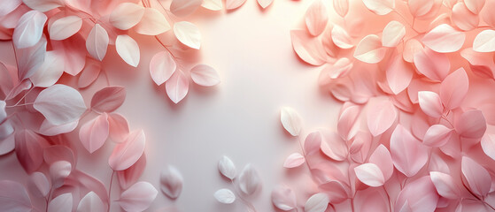 Fototapeta premium Pink Leaf Background.