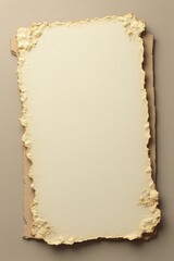 Fototapeta premium Textured empty parchment paper background with aged edges and copy space for text in a rustic style concept