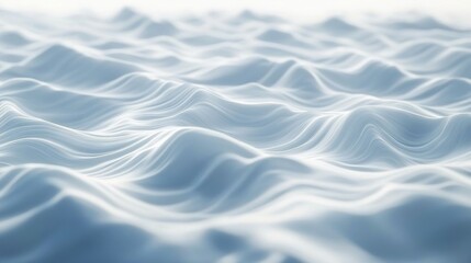 Obraz premium Calm ocean waves in soft white shades create a serene and tranquil atmosphere.