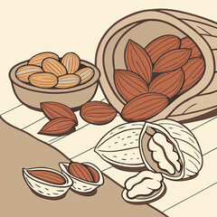 beans and almonds