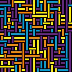 Abstract colored geometric pattern. Seamless background. Template for packaging, texture, cover, clothing, interior design and creative idea