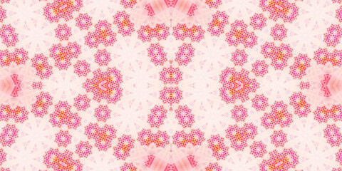 Seamless kaleidoscope pattern. The texture of the woven pattern. Endless pattern