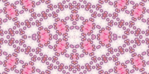 Seamless kaleidoscope pattern. The texture of the woven pattern. Endless pattern