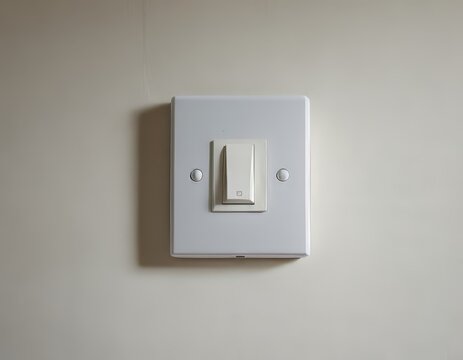 interruptor blanco en la pared