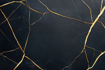 Elegant black marble backdrop with striking silver veins for luxury logo design showcasing refinement and sophistication