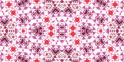 Seamless kaleidoscope pattern. The texture of the woven pattern. Endless pattern