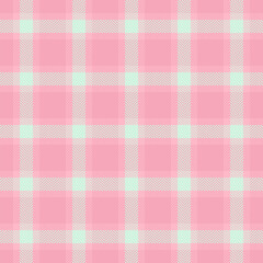 Damask textile vector check, selection texture fabric tartan. Ethnicity pattern background seamless plaid in light and red colors.